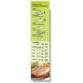 Stock .020 White Plastic Bookmark (2"x8.25"), Digital Full Color Imprint